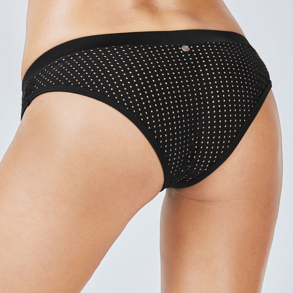 FABLETICS Black Valentina Cheeky Bikini Bottom S